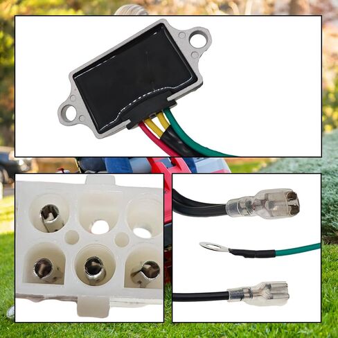 136-7879 Voltage Regulator with Harness,Compatible with Exmark Quest Radius E/S Series and Toro TimeCutter/Titan/Z-Master,Replace 127-9219 in Saudi Arabia
