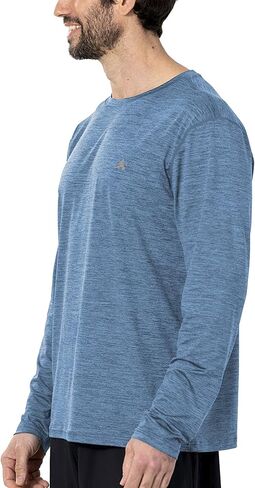 Arctic Cool Men's Crew Neck Instant Cooling Moisture Wicking Performance UPF 50+ Long Sleeve Sun Protection Shirt in Saudi Arabia