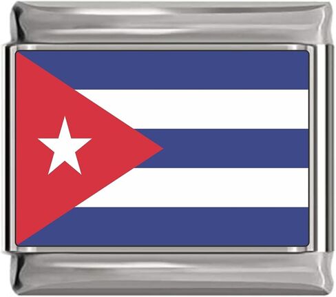 Cuba Flag Italian Charm in Saudi Arabia