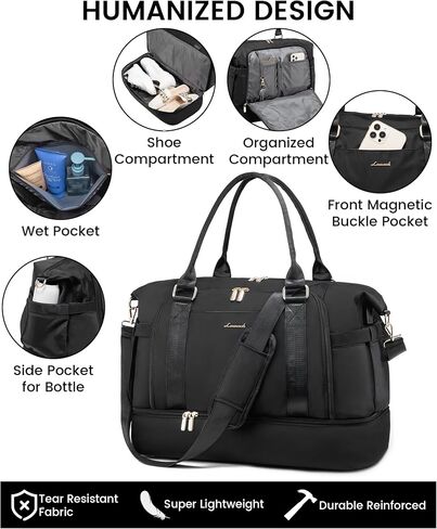 Gym Bag for Women LOVEVOOK Travel Duffel Bag with USB Charging Port,Weekender Bags for Women with Shoe Compartment,Carry on Overnight Bag with Toiletry Bag,Hospital Bags for Labor and Deliver in Saudi Arabia