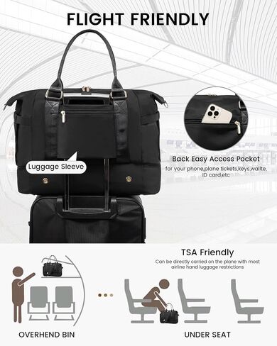 Gym Bag for Women LOVEVOOK Travel Duffel Bag with USB Charging Port,Weekender Bags for Women with Shoe Compartment,Carry on Overnight Bag with Toiletry Bag,Hospital Bags for Labor and Deliver in Saudi Arabia