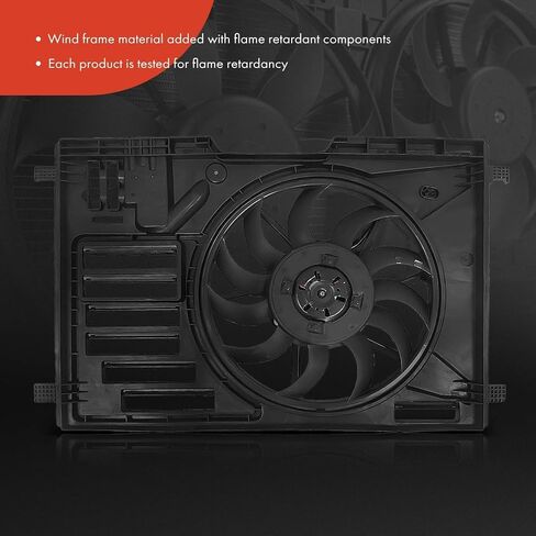 A-Premium Engine Radiator Cooling Fan Assembly with Brushless Motor Compatible with Select Ford Models - Escape 2017 2018 2019, 2.5L - Replace# GV6Z8C607A in Saudi Arabia