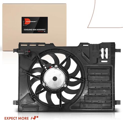 A-Premium Engine Radiator Cooling Fan Assembly with Brushless Motor Compatible with Select Ford Models - Escape 2017 2018 2019, 2.5L - Replace# GV6Z8C607A in Saudi Arabia
