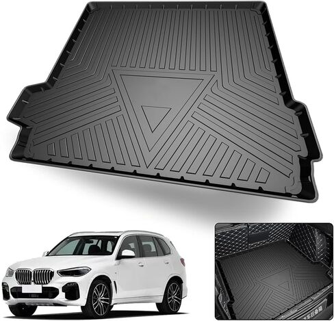 Custom Fit for Cargo Liner BMW X4 2019-2024 - Black TPE All Weather Heavy Duty Waterproof Rear Cargo Tray Trunk Floor Mat Protector in Saudi Arabia