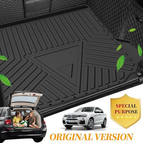 Custom Fit for Cargo Liner BMW X4 2019-2024 - Black TPE All Weather Heavy Duty Waterproof Rear Cargo Tray Trunk Floor Mat Protector in Saudi Arabia