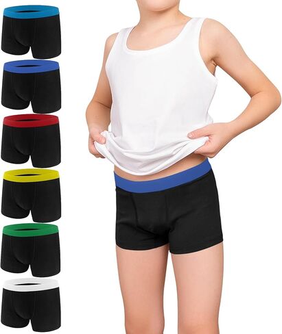ملخصات Boys Boys Geyuwoz Boys Kids Cotton Cotton Stready Boxer ملخصات داخلية ، Multipacks ، 8-16 سنوات in Kuwait