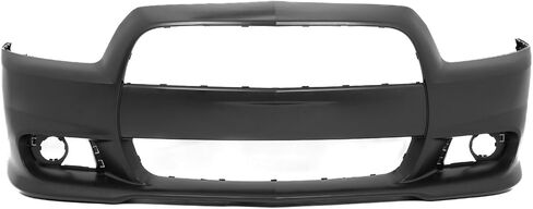 IKON MOTORSPORTS, Front Bumper Cover Compatible With 2011-2014 Dodge Charger, PP SRT8 Style Front Bumper Conversion Kit + Foglight Covers + Upper & Lower Grilles With ACC Adaptive Cruise Control in Saudi Arabia