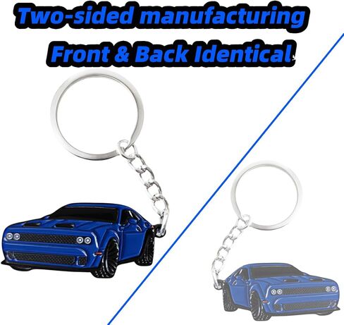 سلسلة مفاتيح سيارة تصميم متطابقة من جانب دودج تشالنجر مفتاح سلسلة FOB تغطية Cool Mods Accessories in Kuwait