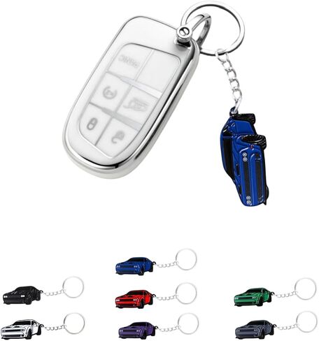 سلسلة مفاتيح سيارة تصميم متطابقة من جانب دودج تشالنجر مفتاح سلسلة FOB تغطية Cool Mods Accessories in Kuwait