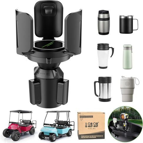 حامل أكواب البروبان لسخان عربة الجولف 10L0L (غير متضمن السخان) لسيارة EZGO لسيارة النادي من أجل Yamaha، حامل مشروبات بديل تحميل لسخان البروبان المحمول سعة 16.4 أونصة أسطوانة غاز للتخييم in Saudi Arabia