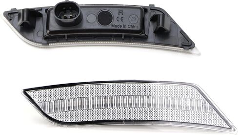 Ijdmtoy Lens Amber LED LED Marker Marker Kit متوافق مع Cadillac 2019-Up XT4 XT6 ، مدعوم من 27-SMD LED ، استبدل مصابيح الجوانب الأمامية OEM 2-LED AMBER in Saudi Arabia