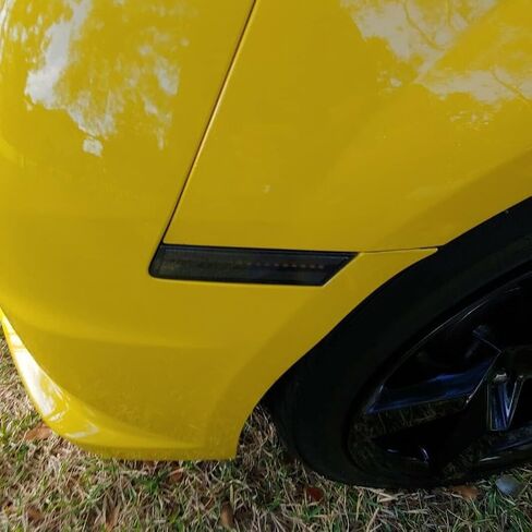 HECASA LED MARKER MARKER LIGHT متوافق مع 2010-2015 CHEVY CHEVROLET CAMARO المصد الخلفي المصد الخلفي مصابيح العلامات الجانبية الكاملة in Saudi Arabia