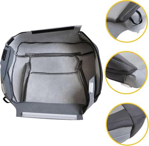 Priprilod Driver Side Bottom Replacement Seat Cover Fit for Ford F150 2004 2005 2006 2007 2008 Cloth Dark Flint Gray FE or ME F in Saudi Arabia