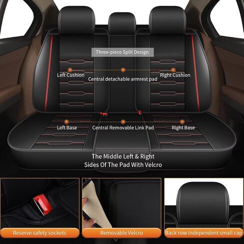 غطاء المقعد الأمامي AOMSAZTO مناسب لـ GMC Canyon: 2015-2025 ، أغطية مقعد السيارات المقعد المقعد المضاد للسيارات (مقعدين ، أسود) in Kuwait