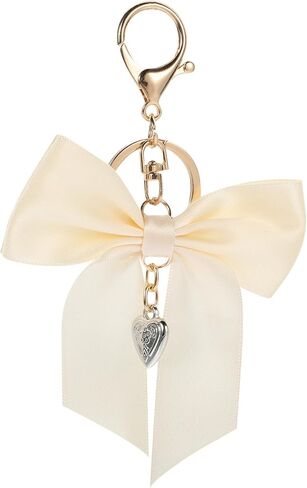 Bow Keychain Ribbon Keychain Charm Bowknot Keyring Bowknot Keychains Bow Bag Charm Decorative Purse Charms for Women in Saudi Arabia