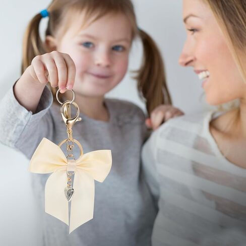 Bow Keychain Ribbon Keychain Charm Bowknot Keyring Bowknot Keychains Bow Bag Charm Decorative Purse Charms for Women in Saudi Arabia