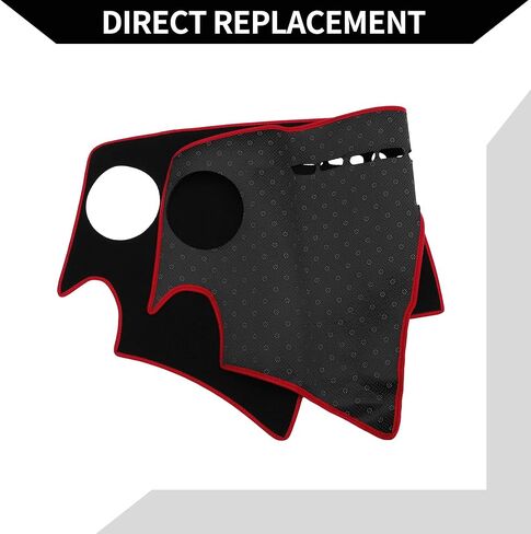 غطاء DASH لـ CHEVROLET Spark 2013-2015 / Center Console Dashboard Cover / Polyester Silicone 52.36 "x24.41" / 1pcs Black Red in Saudi Arabia
