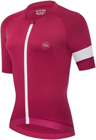 Women's Cycling Jersey Short Sleeve Bike Shirts Breathable Bicycle Clothing Quick Dry Biking Jerseys with 3 Pockets in Saudi Arabia