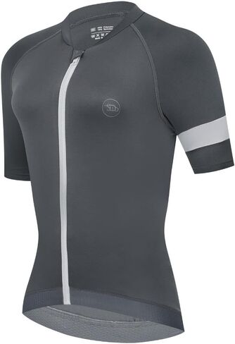 Women's Cycling Jersey Short Sleeve Bike Shirts Breathable Bicycle Clothing Quick Dry Biking Jerseys with 3 Pockets in Saudi Arabia