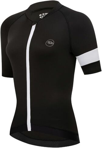 Women's Cycling Jersey Short Sleeve Bike Shirts Breathable Bicycle Clothing Quick Dry Biking Jerseys with 3 Pockets in Kuwait