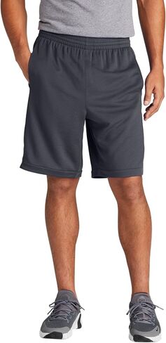 SPORT-TEK Unisex PosiCharge Position Short with Pockets | Moisture Wicking 9" Basketball Shorts for Men & Women, Athletic Fit in Saudi Arabia