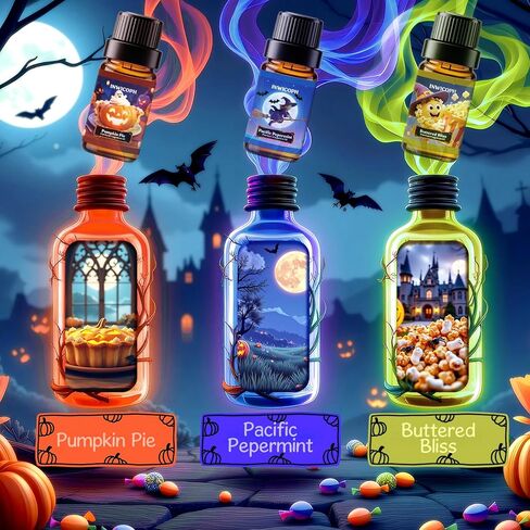 Beach Fragrance Oil Set, 6X10ml, Golden Sunrise, Pink Sands, Coastal Linen, Ocean Breeze, Ocean, Ocean Mist Essential Oils for Diffusers for Home, Aromatherapy Oils for Candle & Soap Making in Kuwait