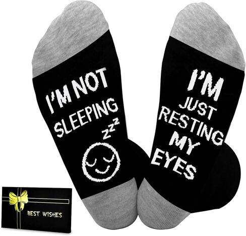 Dealswin Birthday Gifts for Men Dad Fathers Him Husband, I'm Not Sleeping I'm Just Resting My Eyes Socks in Saudi Arabia