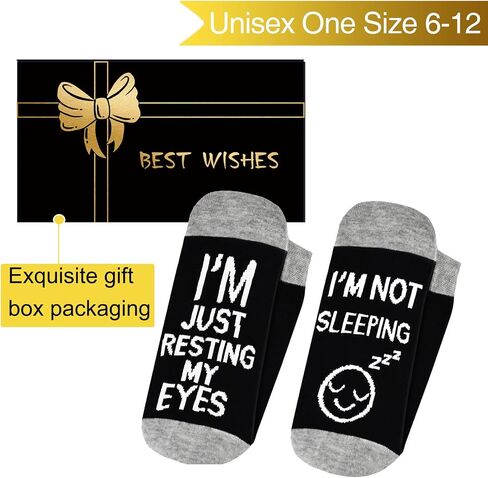 Dealswin Birthday Gifts for Men Dad Fathers Him Husband, I'm Not Sleeping I'm Just Resting My Eyes Socks in Saudi Arabia