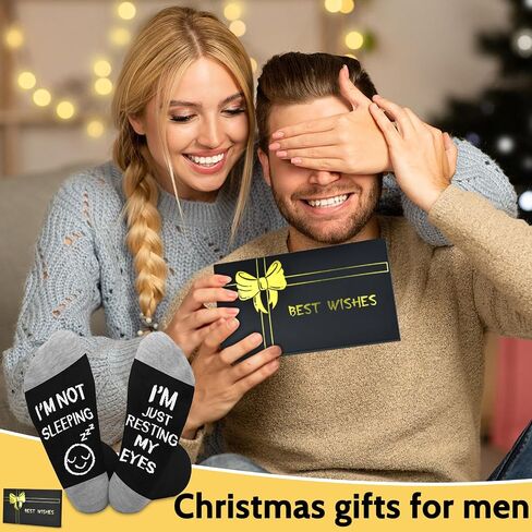 Dealswin Birthday Gifts for Men Dad Fathers Him Husband, I'm Not Sleeping I'm Just Resting My Eyes Socks in Saudi Arabia