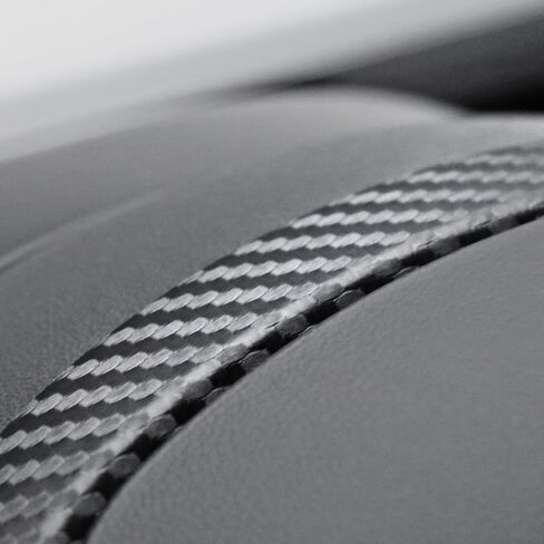 BETTERHUMZ Car Dashboard Steering Wheel Panel Strips Compatible with Tesla Model 3 Highland 2024 2025,for Alcantara Carbon Leather Cover Decor Car Interior Accessories (Carbon Fiber) in Saudi Arabia
