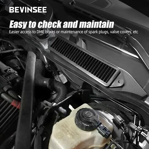 Bevinsee Cabin Air Cowl Cowltrars متوافق مع e Chassis E92 E90 E91 E93 E81 E82 E84 E87 E88 X1 M3 135I 328i 335i 325i 540i 525i n52 n54 ، 2pcs in Saudi Arabia