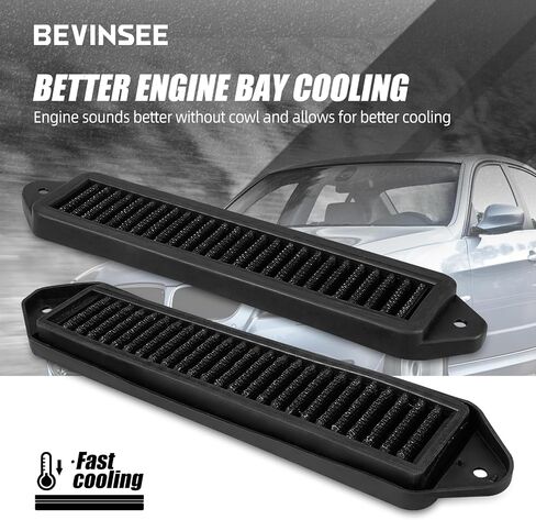 Bevinsee Cabin Air Cowl Cowltrars متوافق مع e Chassis E92 E90 E91 E93 E81 E82 E84 E87 E88 X1 M3 135I 328i 335i 325i 540i 525i n52 n54 ، 2pcs in Saudi Arabia