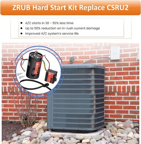 Long Term New ZRUA Compressor Hard Start Capacitor Work on Units 1-2-3 tons Hard Start Kit for Air Conditioner in Saudi Arabia