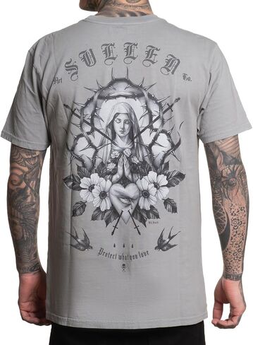 Sullen Men's Grace Tattoo Lifestyle Graphic Artist Series Premium Short Sleeve Tee in Saudi Arabia