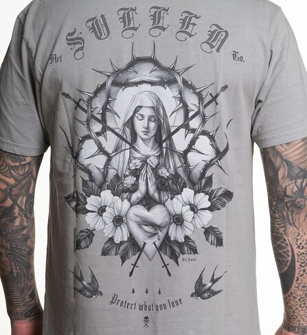 Sullen Men's Grace Tattoo Lifestyle Graphic Artist Series Premium Short Sleeve Tee in Saudi Arabia