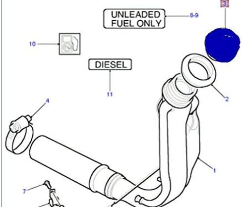 Land Rover Fuel Tank Cap Cap Discovery II 99-04 Range Rover 4.0 4.6 WLD500100 Eurospare in Saudi Arabia