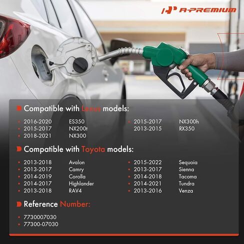 A-Premium Fuel Tank Filler Cap متوافق مع Toyota Camry 2013-2017 ، Rav4 2013-2018 ، Corolla ، Tacoma ، Highlander ، Tundra ، Sienna ، Avalon ، Venza ، Sequoia & Lexus ES350 ، NX200T ، NX300 ، NX300H ، RX350 in Saudi Arabia