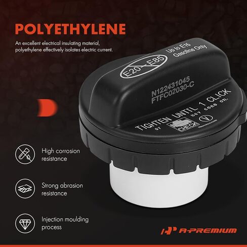 A-Premium Fuel Tank Filler Cap متوافق مع Toyota Camry 2013-2017 ، Rav4 2013-2018 ، Corolla ، Tacoma ، Highlander ، Tundra ، Sienna ، Avalon ، Venza ، Sequoia & Lexus ES350 ، NX200T ، NX300 ، NX300H ، RX350 in Saudi Arabia