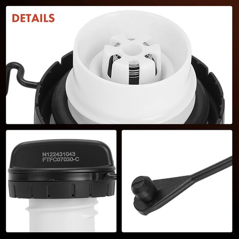 A-Premium Fuel Tank Filler Cap متوافق مع Toyota Camry 2013-2017 ، Rav4 2013-2018 ، Corolla ، Tacoma ، Highlander ، Tundra ، Sienna ، Avalon ، Venza ، Sequoia & Lexus ES350 ، NX200T ، NX300 ، NX300H ، RX350 in Saudi Arabia