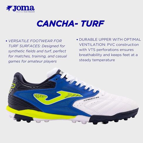JOMA FS Reactive 2402 TF FSS2402TF ، رجال ، أبيض/أسود/ذهبي ، 8 الولايات المتحدة in Kuwait