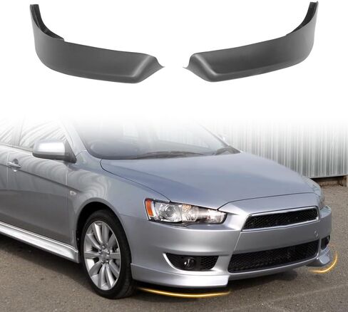 Front Bumper Lip Spoiler Compatible with 2008-2015 Mitsubishi Lancer (Not Fit Evolution/Ralliart Models), PP Unpainted Black OE Style Add-on Front Splitter Air Dam Chin Protector in Saudi Arabia