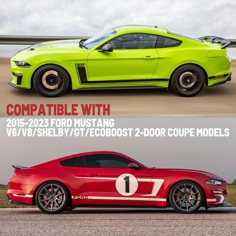 المفسد الخلفي بديل أسود لامع لعام 2015-2023 موستانج V6/V8/Shelby/GT/EcoBoost 2-Door Coupe Models GT350 GT350 in Kuwait