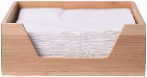 Bamboo Napkin Holder For Table 9.29" x 5.43" x 2.56" - Japanding Design, Multipurpose - Stylish Home Decor Napkin Organizer. in Saudi Arabia