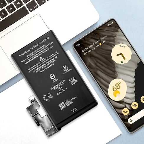 SHENMZ Pixel 8 pro Battery, 5050mAh High Capacity New 0 Cycle Replacement Battery for HTC Google Pixel 8 Pro Model GUKD8 GC3VE PN:Google G949-00704-01 with Repair Tool Kits in Saudi Arabia