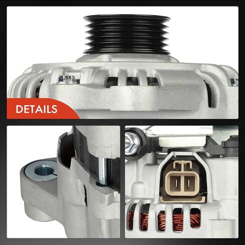 A-Premium Convaliater متوافق مع Mazda Rx-7 Rx7 1993 1994 1995 1.3l ، 12v 100a 5-Grove Pulley في اتجاه عقارب الساعة ، استبدل# A003T08591 ، N3A1-18-300A in Saudi Arabia