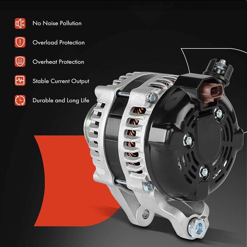 A-Premium Copatived متوافق مع Ford Mustang 2011 2012 2013 2014 5.0L ، ناقل حركة يدوي ، 12V 150A 6-GROOVE CLUTCH PROMLEY ، استبدل# BR3T10300KC ، 1042102942 in Saudi Arabia