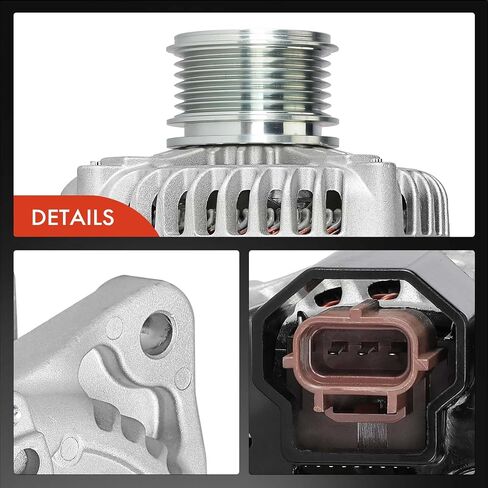 A-Premium Copatived متوافق مع Ford Mustang 2011 2012 2013 2014 5.0L ، ناقل حركة يدوي ، 12V 150A 6-GROOVE CLUTCH PROMLEY ، استبدل# BR3T10300KC ، 1042102942 in Saudi Arabia
