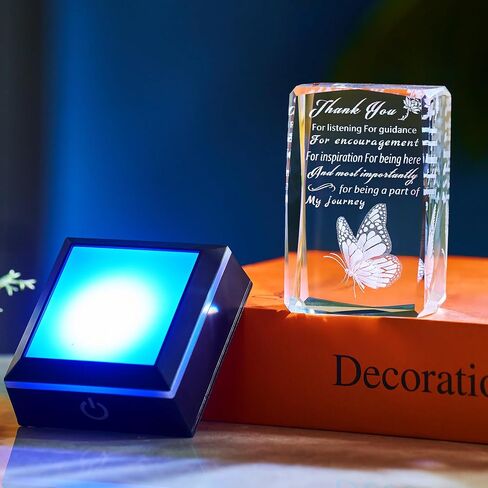 3D Crystal Butterfly Home Home-You ، مناسبة للأصدقاء والمعلمين والزملاء والنساء والصديقات والأخوات ، ولوحة زخرفة سطح المكتب in Saudi Arabia