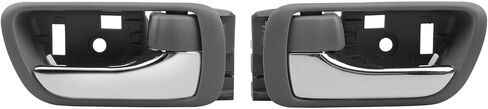 Gledewen Interior Door Handles Set 2PCS, Front Inside Left Driver & Right Passenger Side Grey Handle with Chrome Lever, Compatible with Toyota Camry 2002-2006, Replaces# 6920633040, 6920533040 in Saudi Arabia