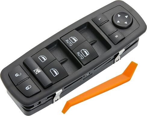 مفتاح نافذة الطاقة الرئيسي لـ Zapsots Master لـ Dodge Charger Sedan 2015-2019. for Chrysler 300 Sedan 2015-2019 ، Pacifica 2017-2019 in Saudi Arabia